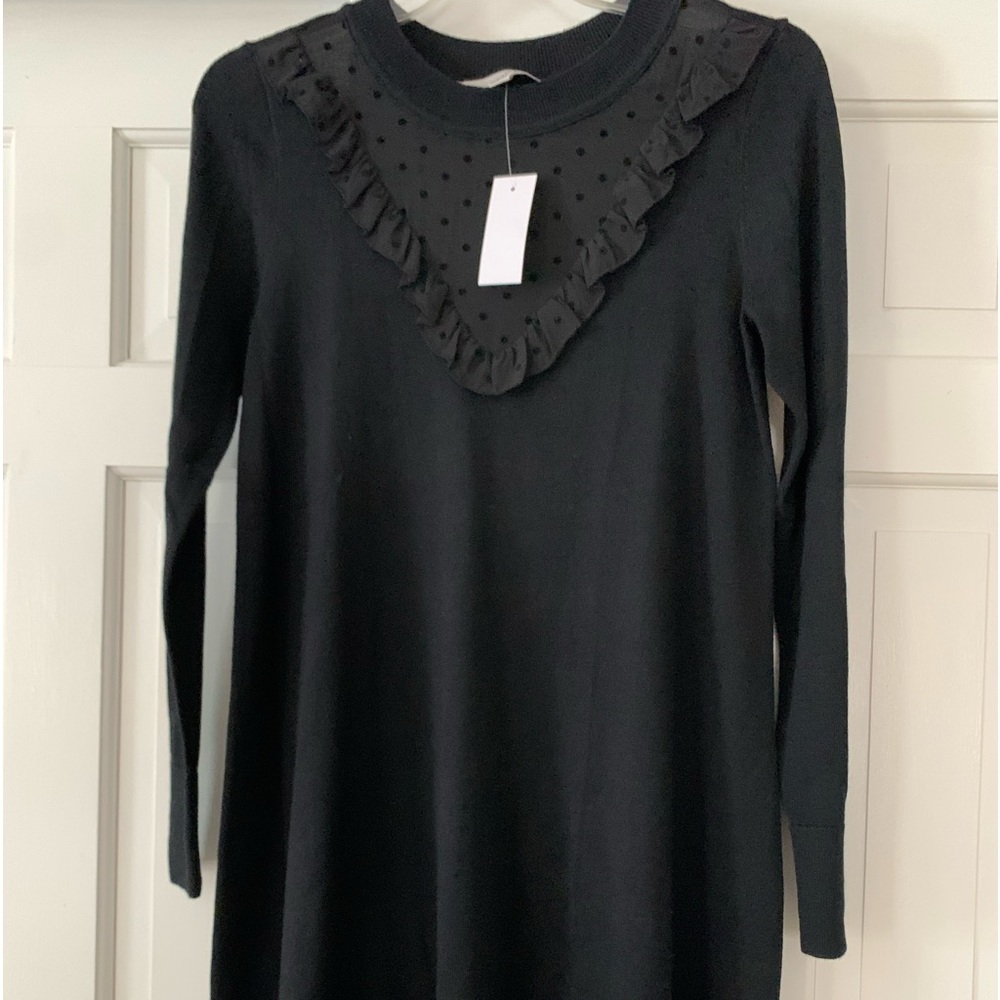 Loft long sleeve, black dress size XS